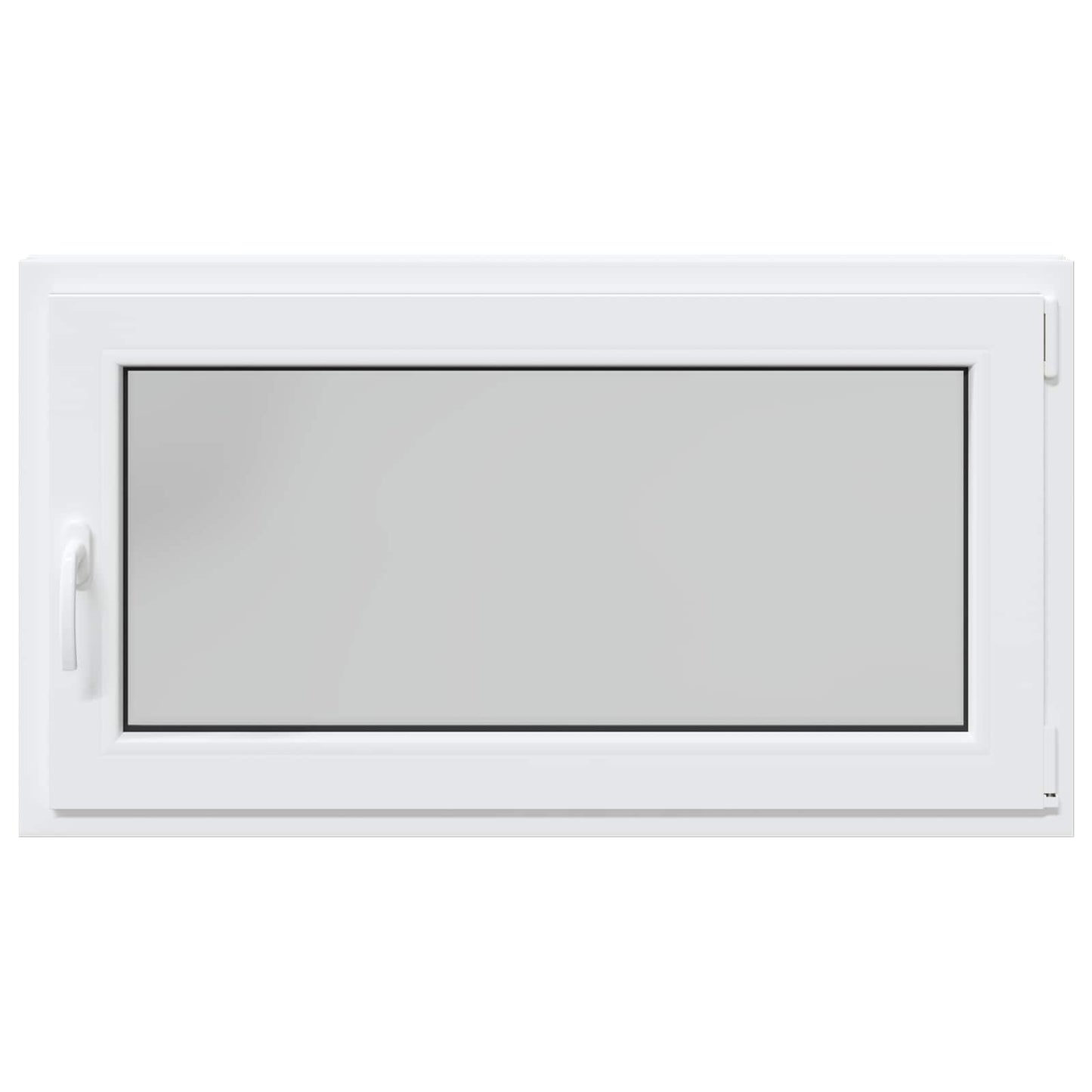 Kelderraam RISOR Wit 110 x 70 cm PVC en glas
