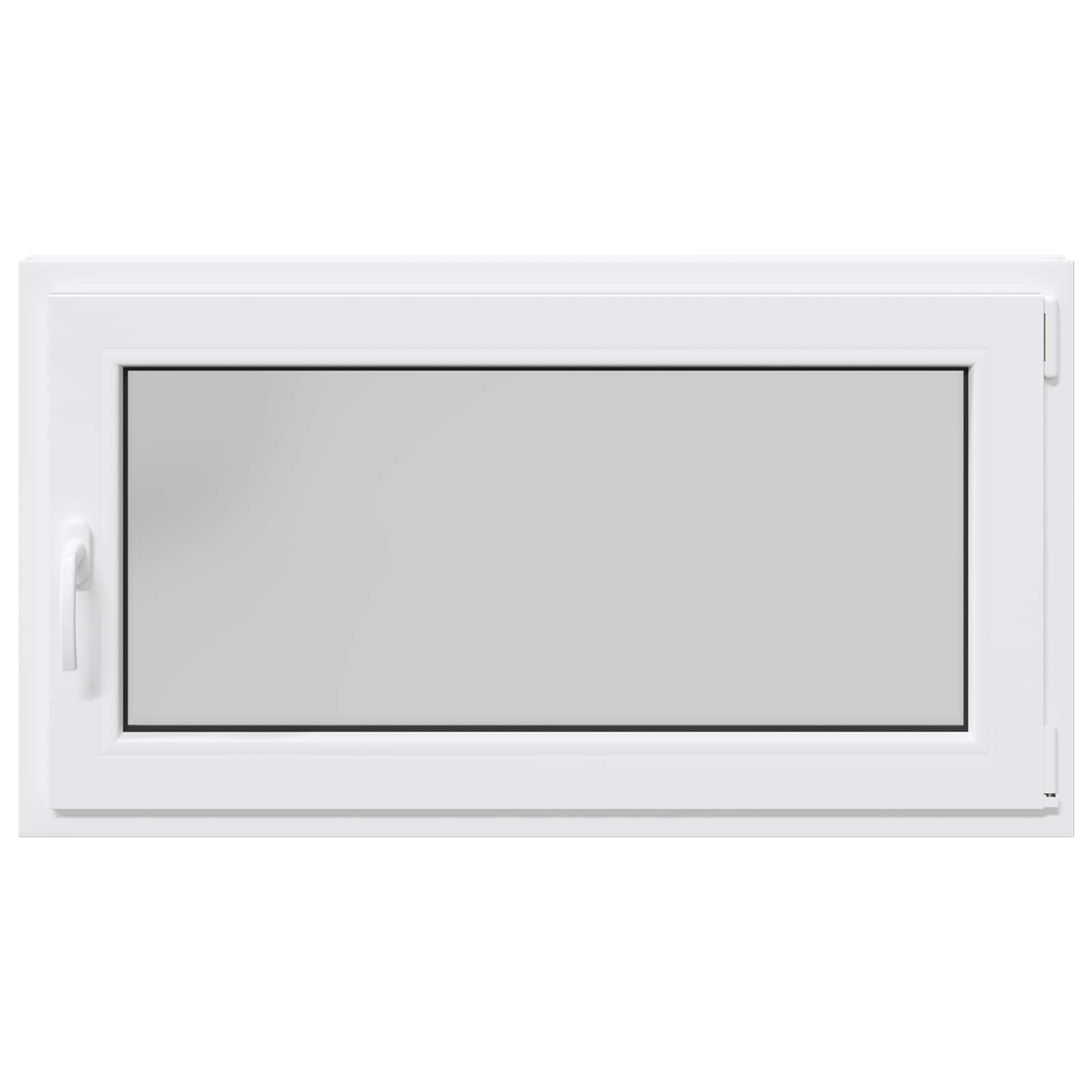 Kelderraam RISOR Wit 110 x 70 cm PVC en glas