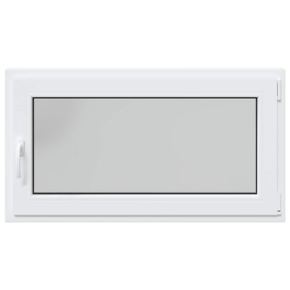 Kelderraam RISOR Wit 110 x 70 cm PVC en glas