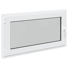 Kelderraam RISOR Wit 110 x 70 cm PVC en glas