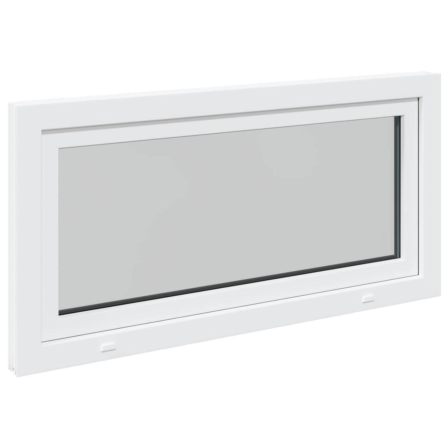 Kelderraam RISOR Wit 120 x 60 cm PVC en glas