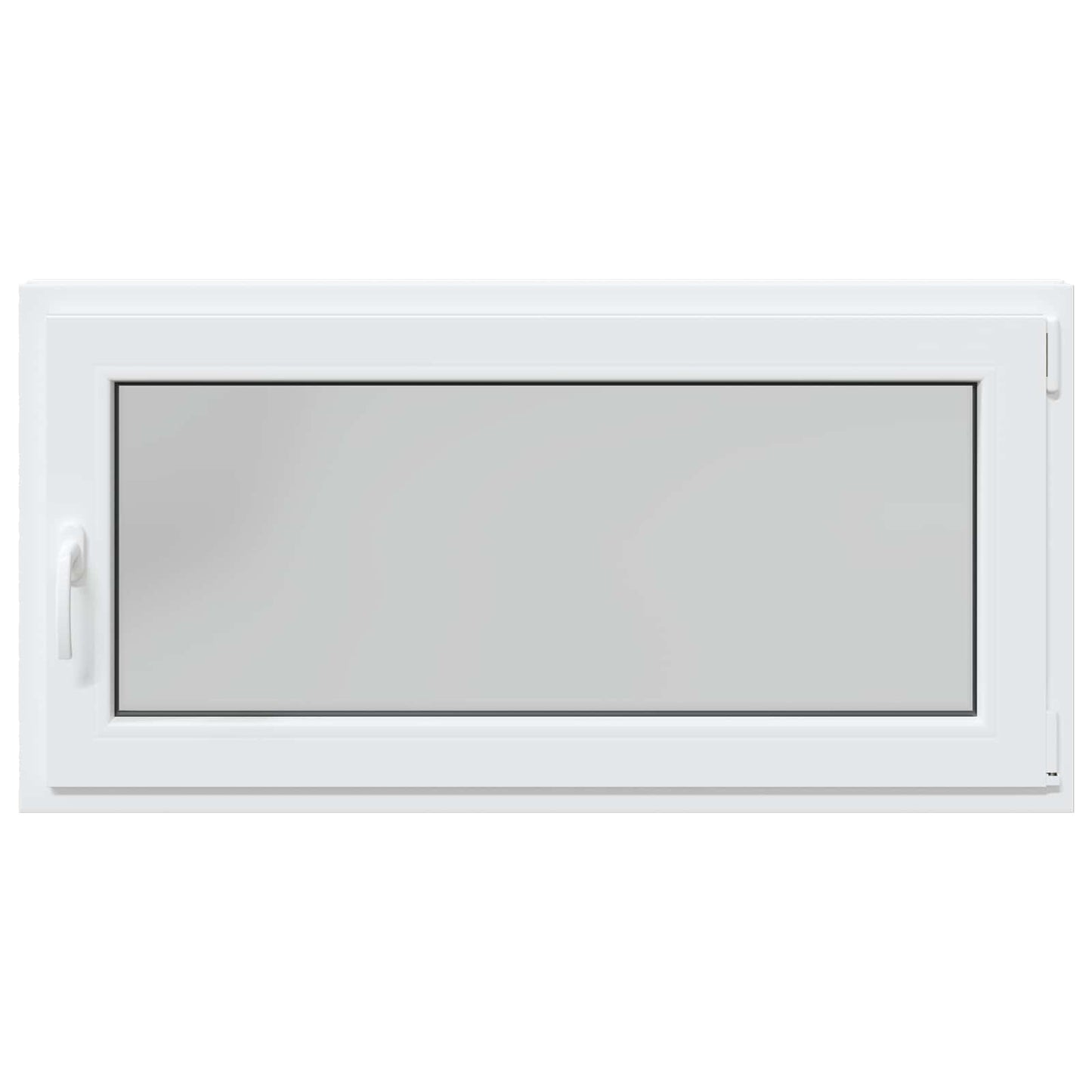 Kelderraam RISOR Wit 120 x 60 cm PVC en glas