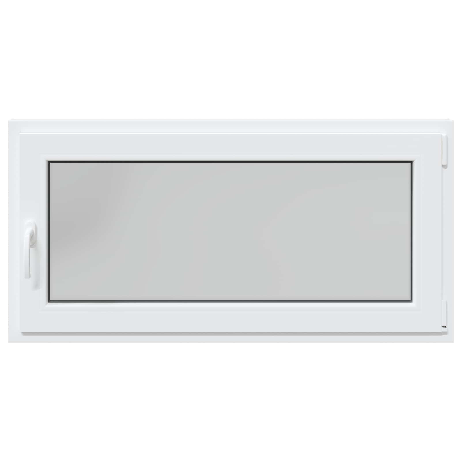 Kelderraam RISOR Wit 120 x 60 cm PVC en glas