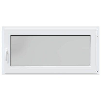 Kelderraam RISOR Wit 120 x 60 cm PVC en glas