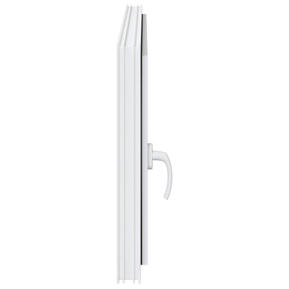 Kelderraam RISOR Wit 120 x 60 cm PVC en glas
