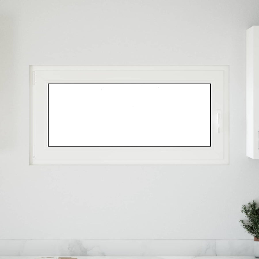 Kelderraam RISOR Wit 120 x 60 cm PVC en glas