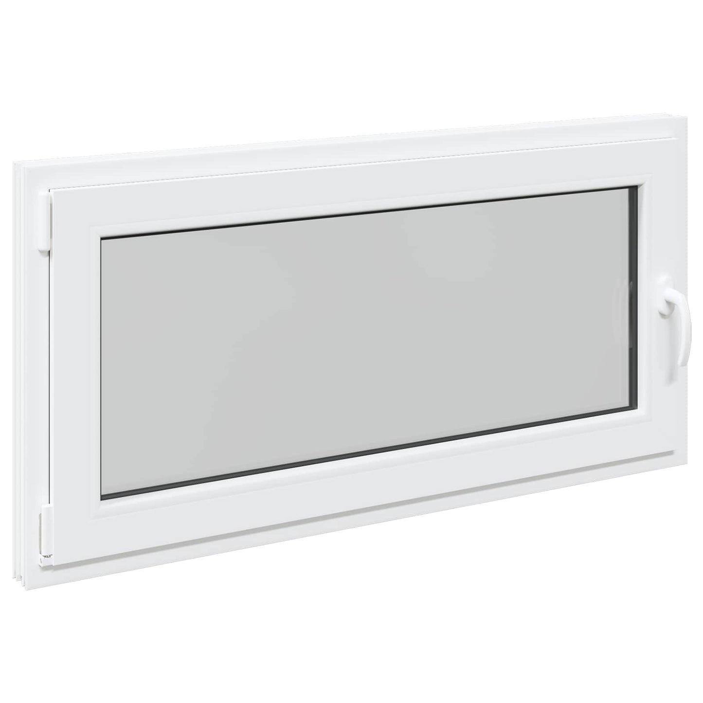 Kelderraam RISOR Wit 120 x 60 cm PVC en glas