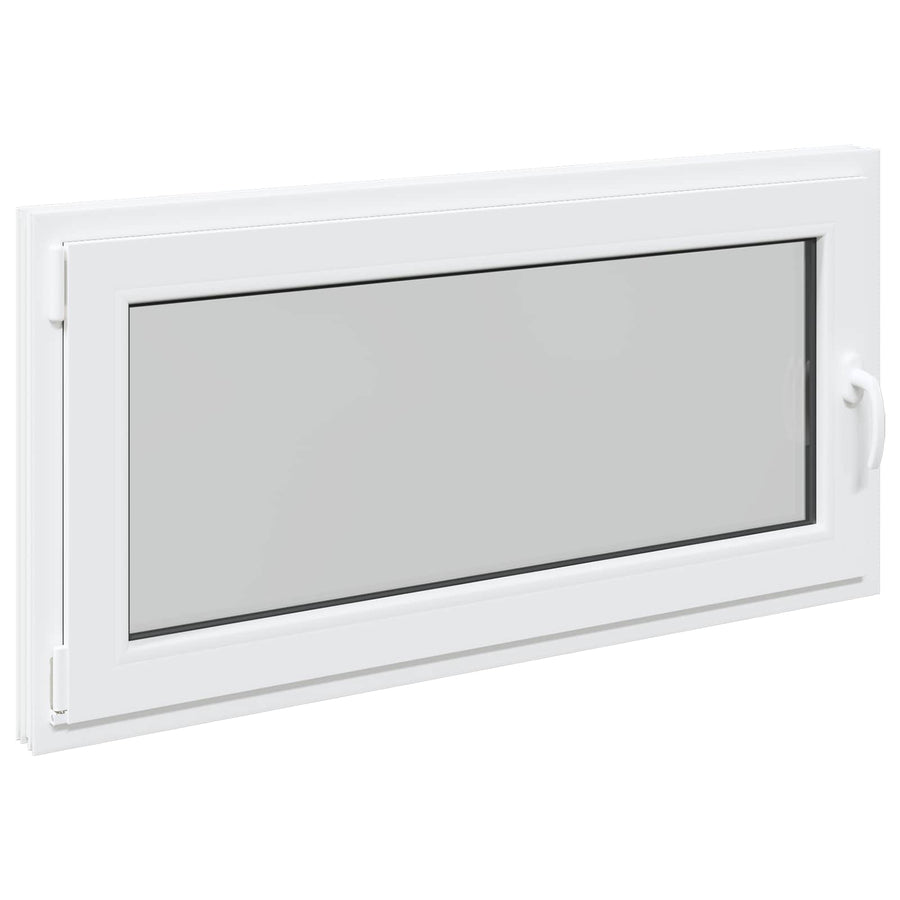 Kelderraam RISOR Wit 120 x 60 cm PVC en glas