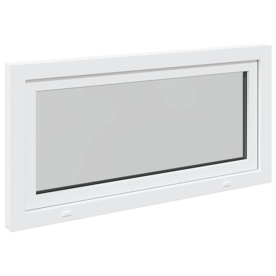 Kelderraam RISOR Wit 120 x 60 cm PVC en glas