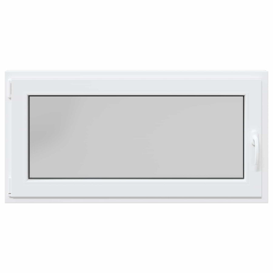 Kelderraam RISOR Wit 120 x 60 cm PVC en glas