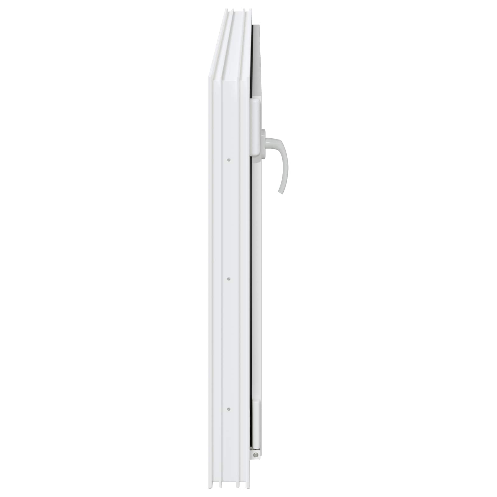 Kelderraam RISOR Wit 120 x 60 cm PVC en glas