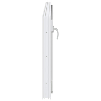 Kelderraam RISOR Wit 120 x 60 cm PVC en glas