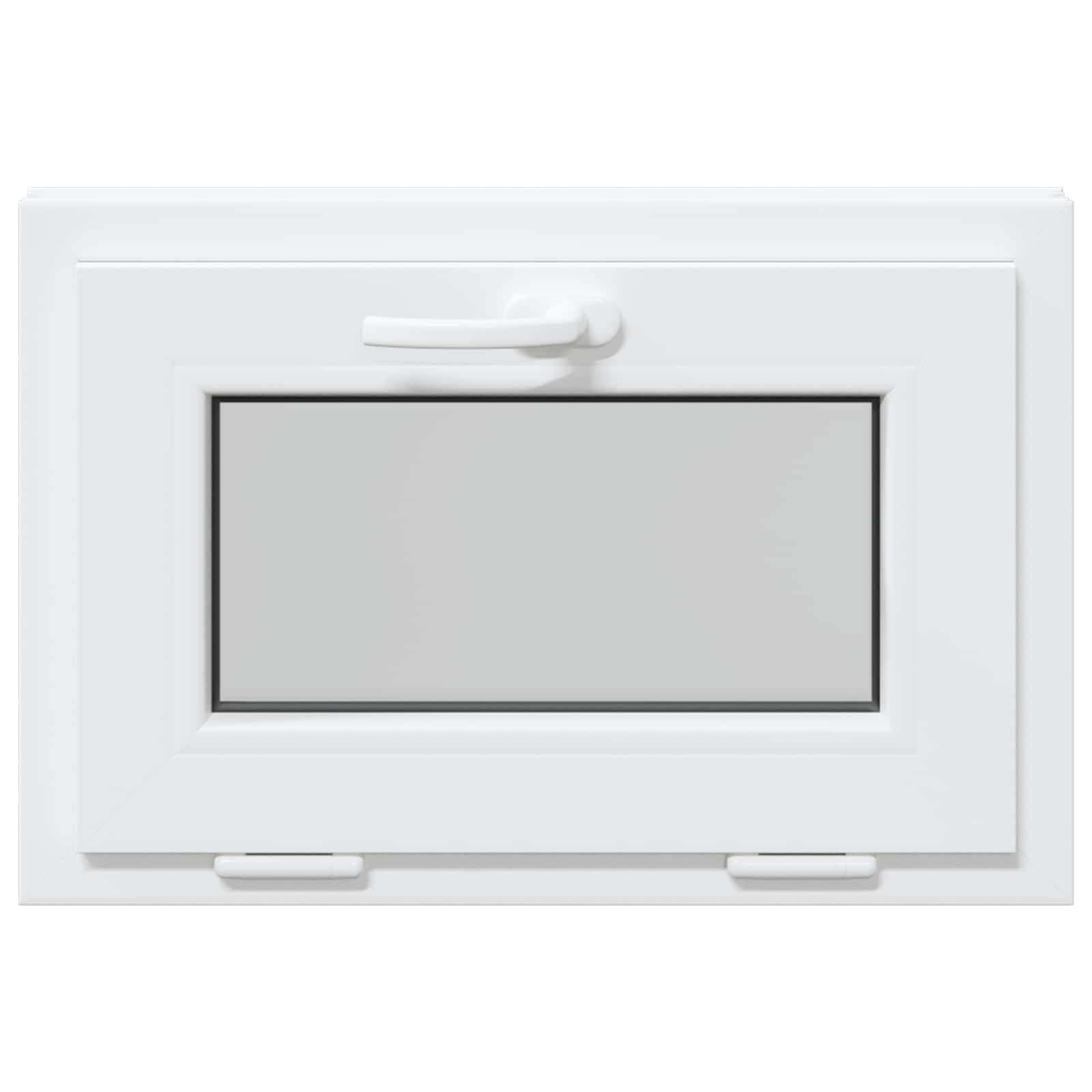 Kelderraam RISOR 60 x 40 cm PVC en glas Wit