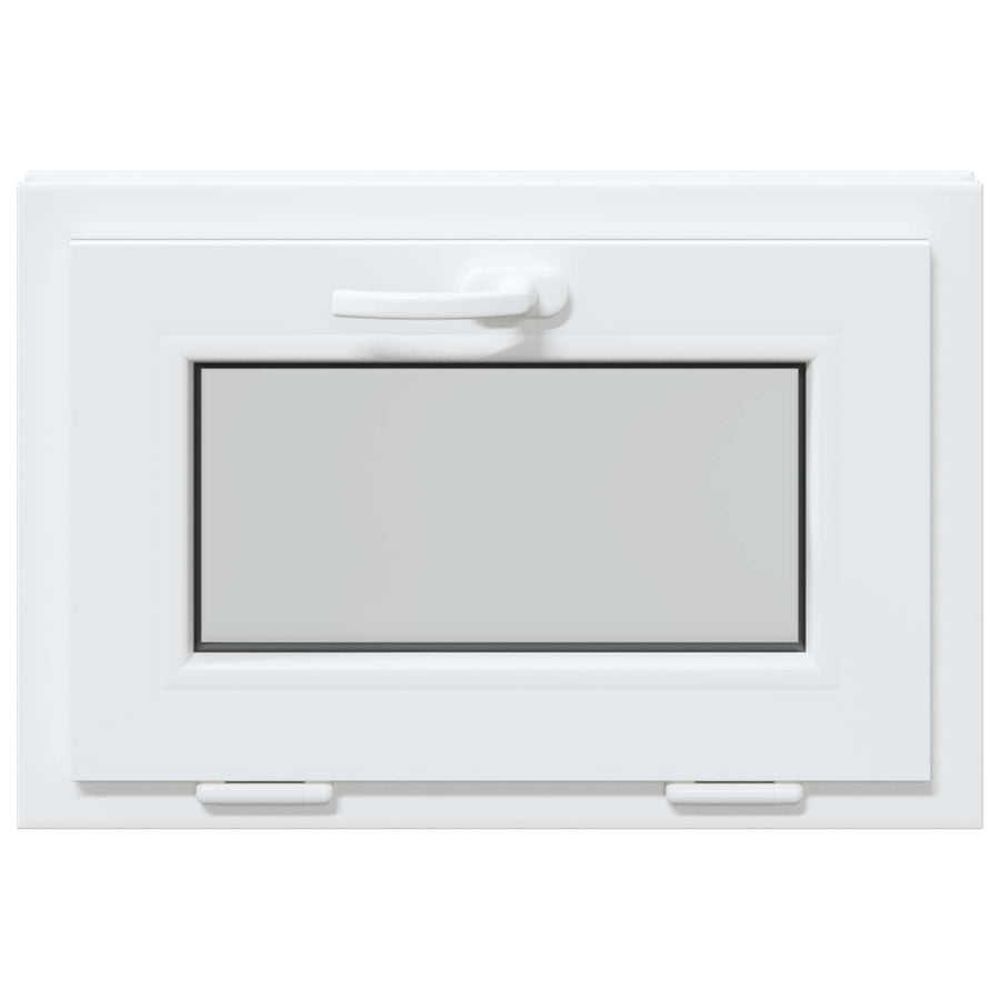 Kelderraam RISOR 60 x 40 cm PVC en glas Wit