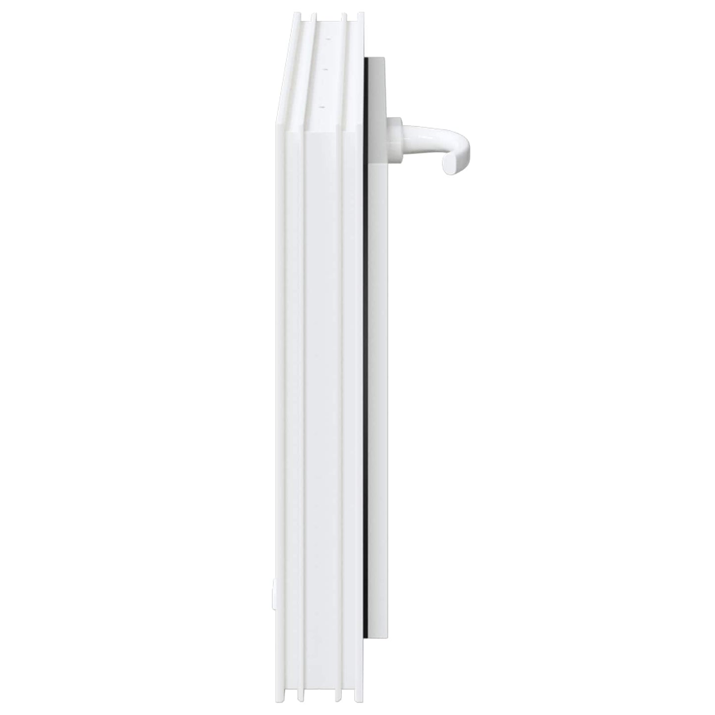 Kelderraam RISOR 60 x 40 cm PVC en glas Wit