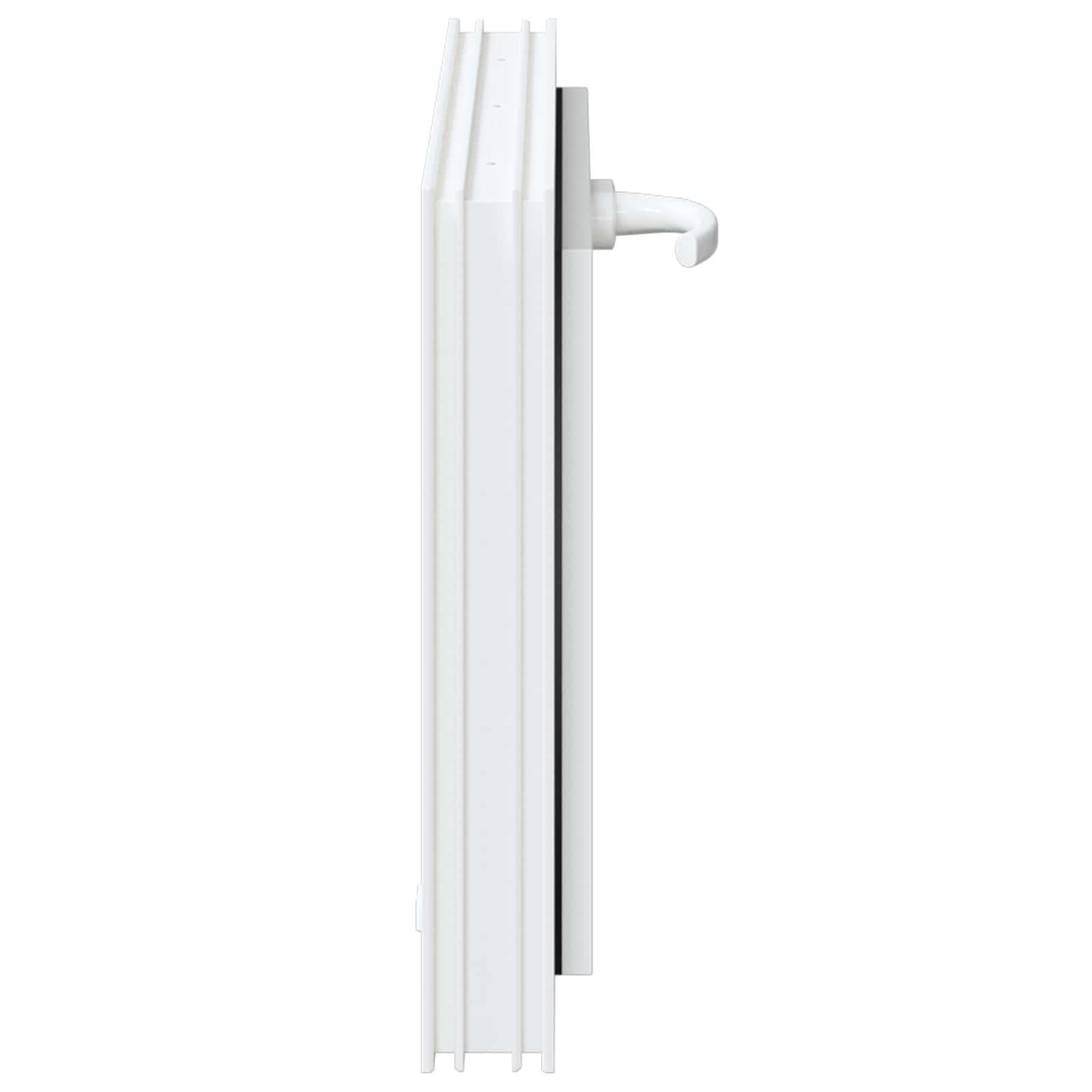 Kelderraam RISOR 60 x 40 cm PVC en glas Wit