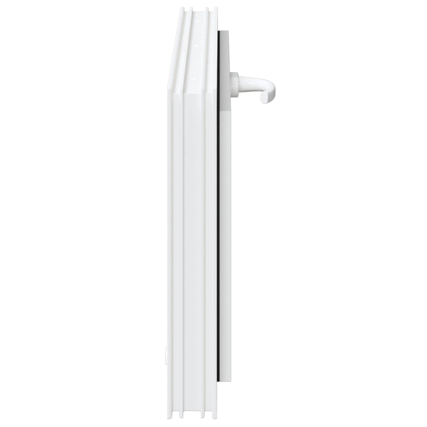 Kelderraam RISOR 80 x 40 cm PVC en glas Wit