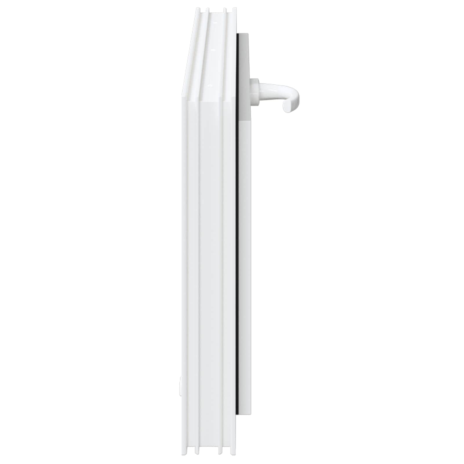 Kelderraam RISOR 80 x 40 cm PVC en glas Wit