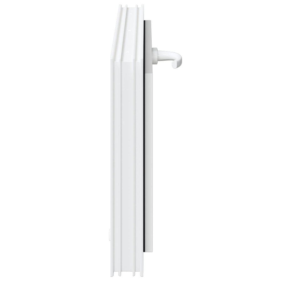 Kelderraam RISOR 80 x 40 cm PVC en glas Wit