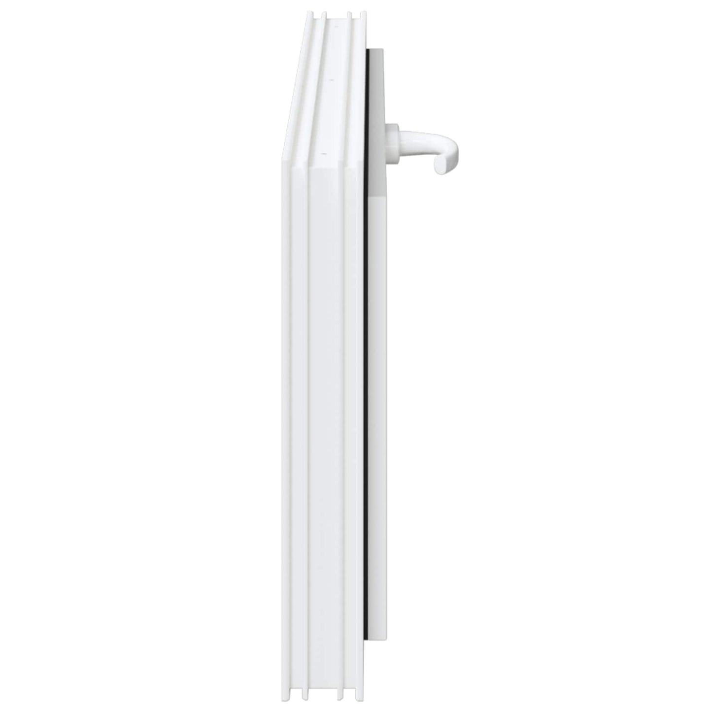 Kelderraam RISOR 90 x 40 cm PVC en glas Wit