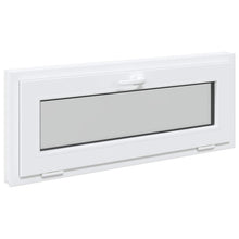 Kelderraam RISOR 110 x 40 cm PVC en glas Wit