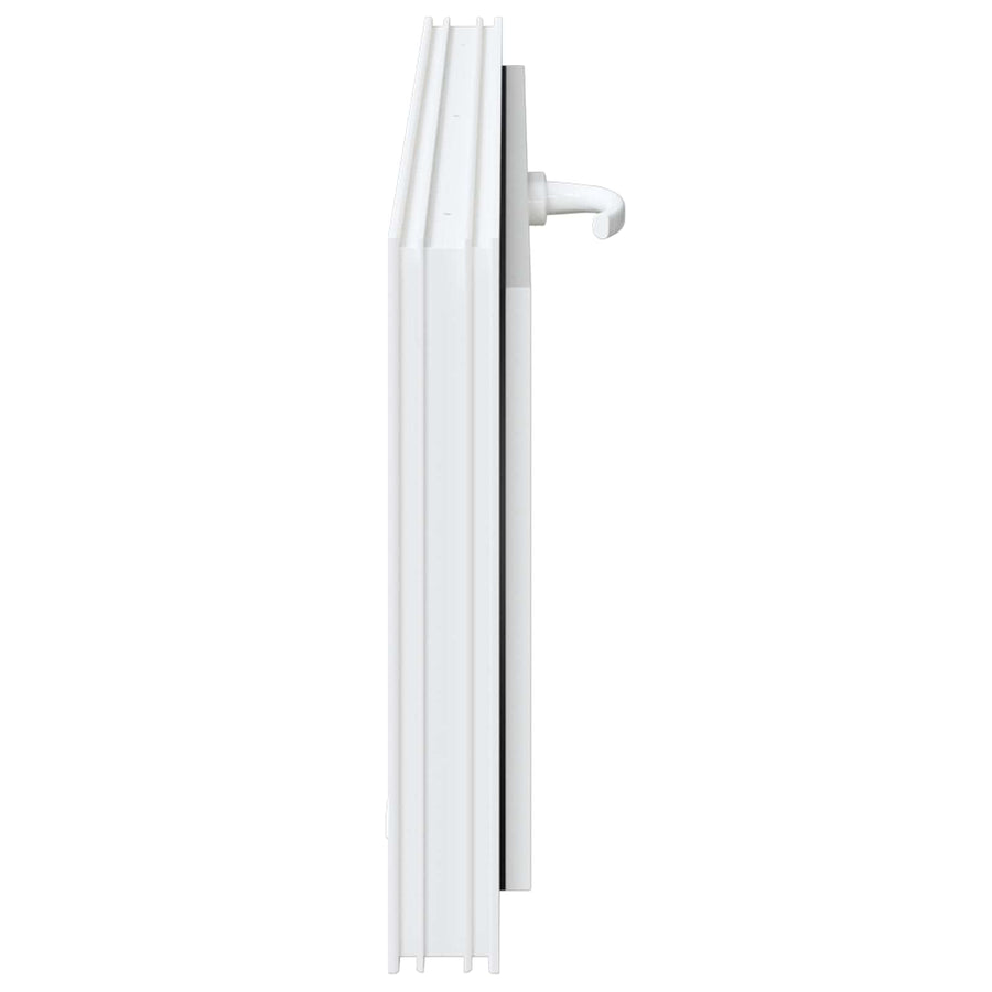 Kelderraam RISOR 110 x 40 cm PVC en glas Wit