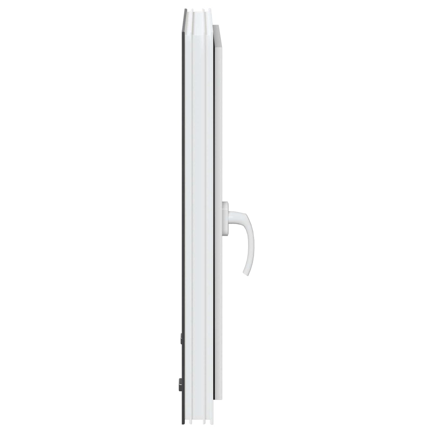 Kelderraam RISOR Antraciet 50 x 75 cm PVC en glas