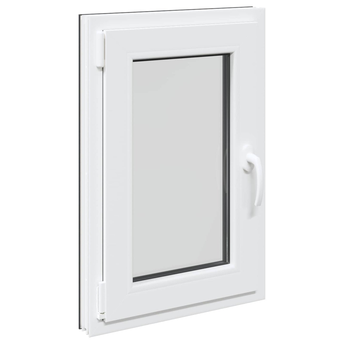 Kelderraam RISOR Antraciet 50 x 75 cm PVC en glas