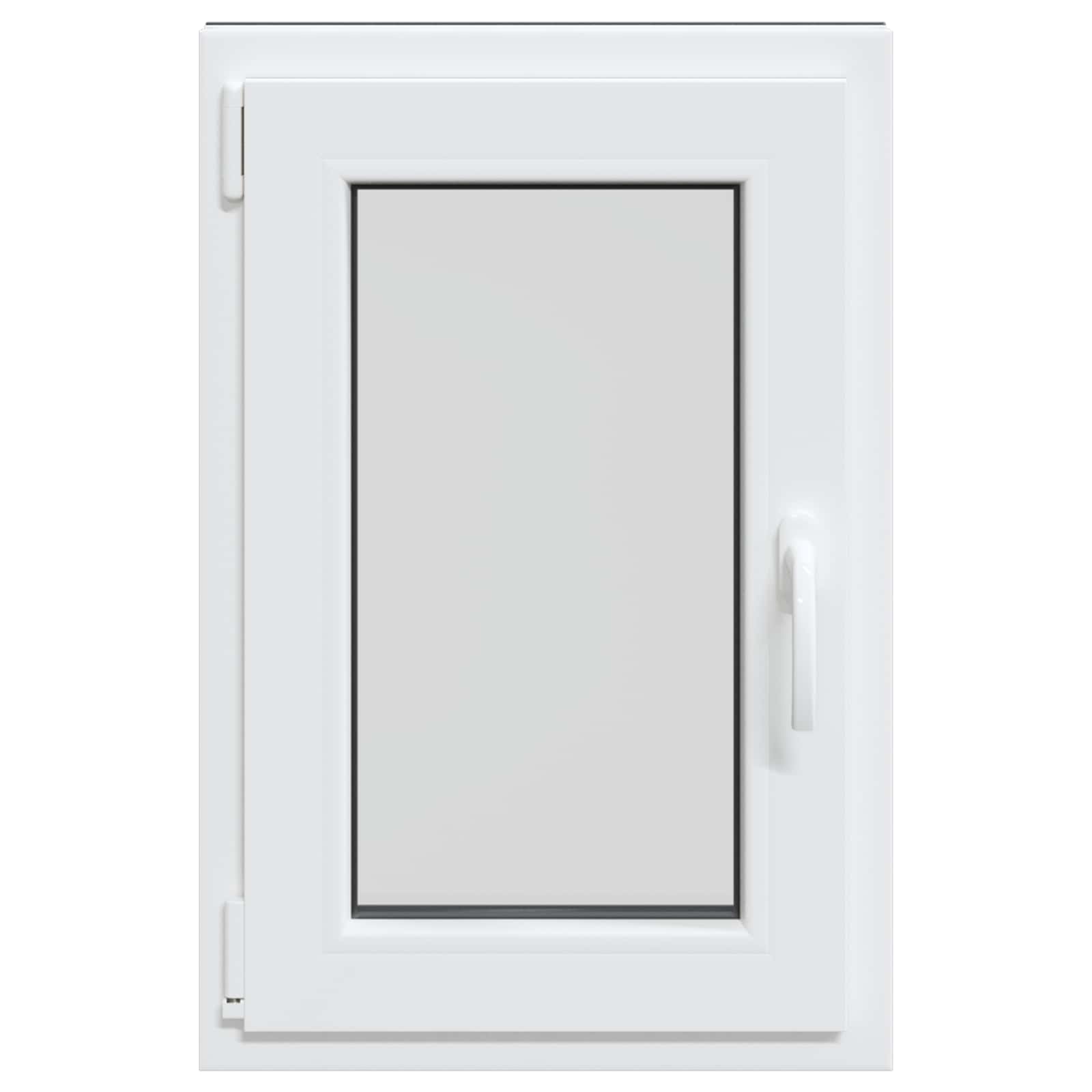 Kelderraam RISOR Antraciet 50 x 75 cm PVC en glas