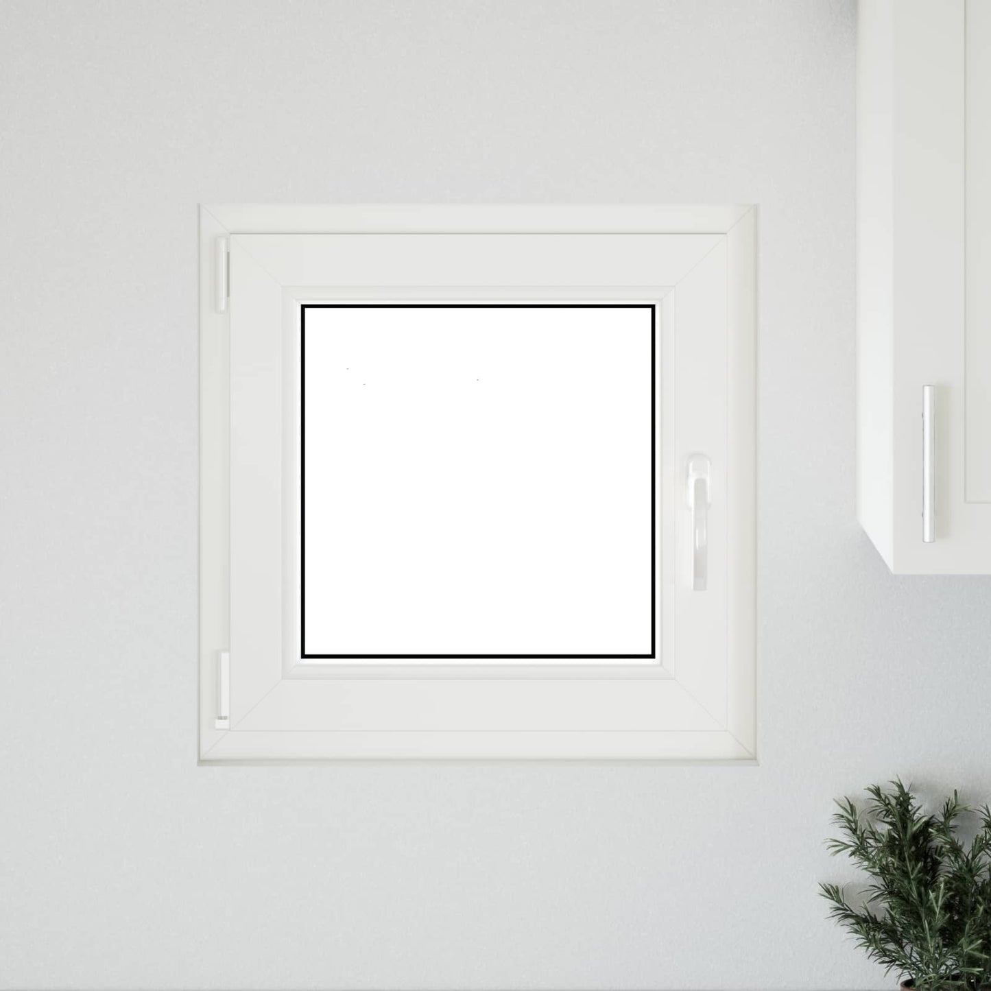 Kelderraam RISOR Antraciet 60 x 60 cm PVC en glas