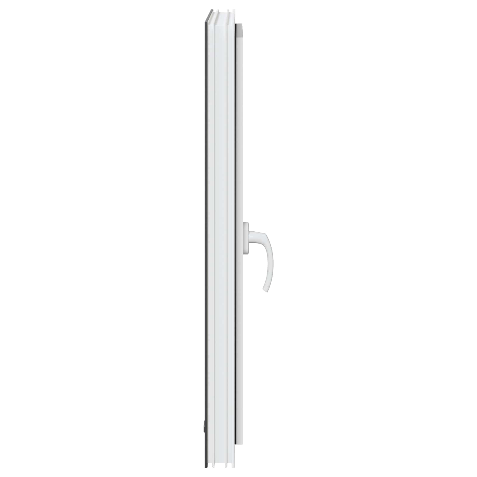 Kelderraam RISOR Antraciet 60 x 80 cm PVC en glas