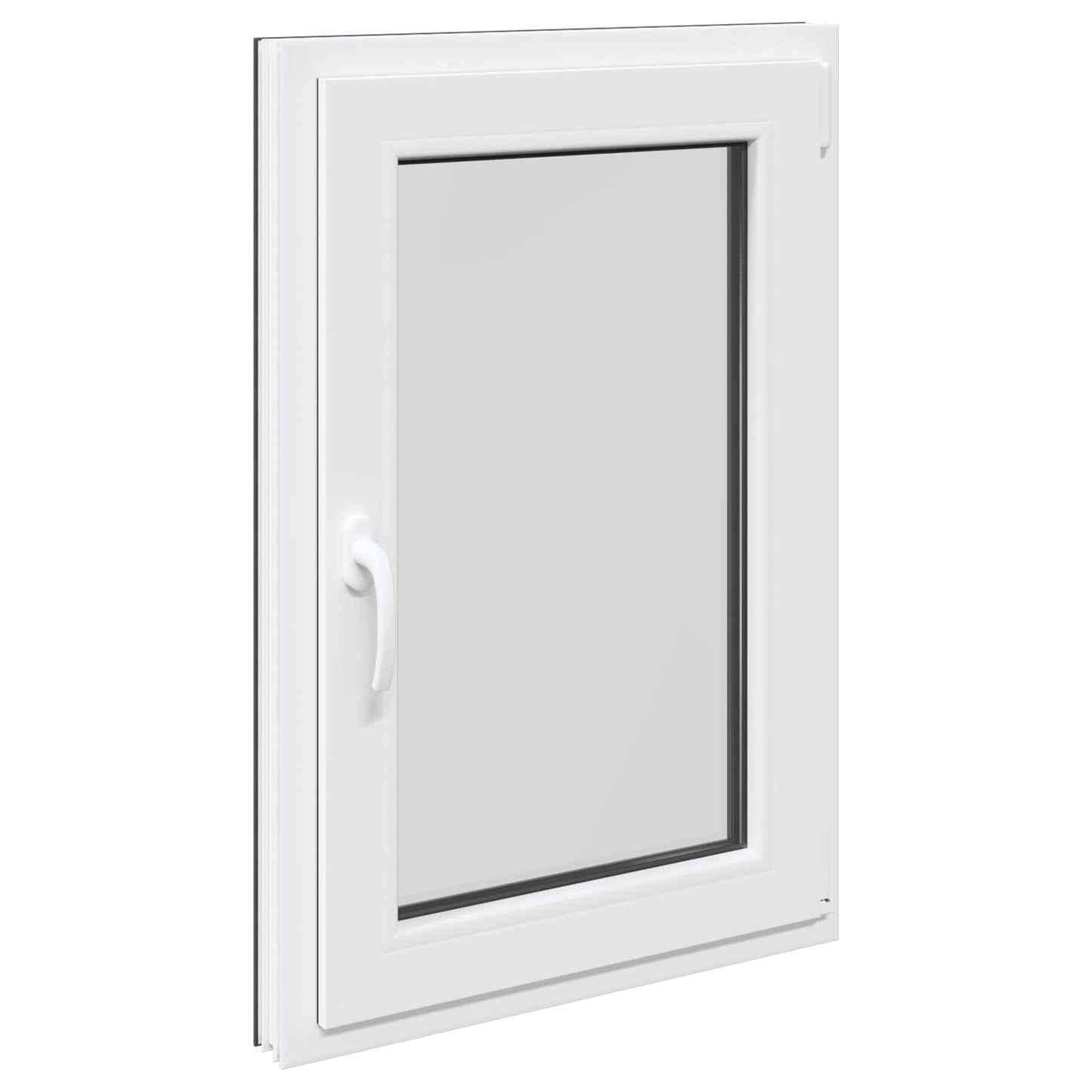 Kelderraam RISOR Antraciet 60 x 90 cm PVC en glas