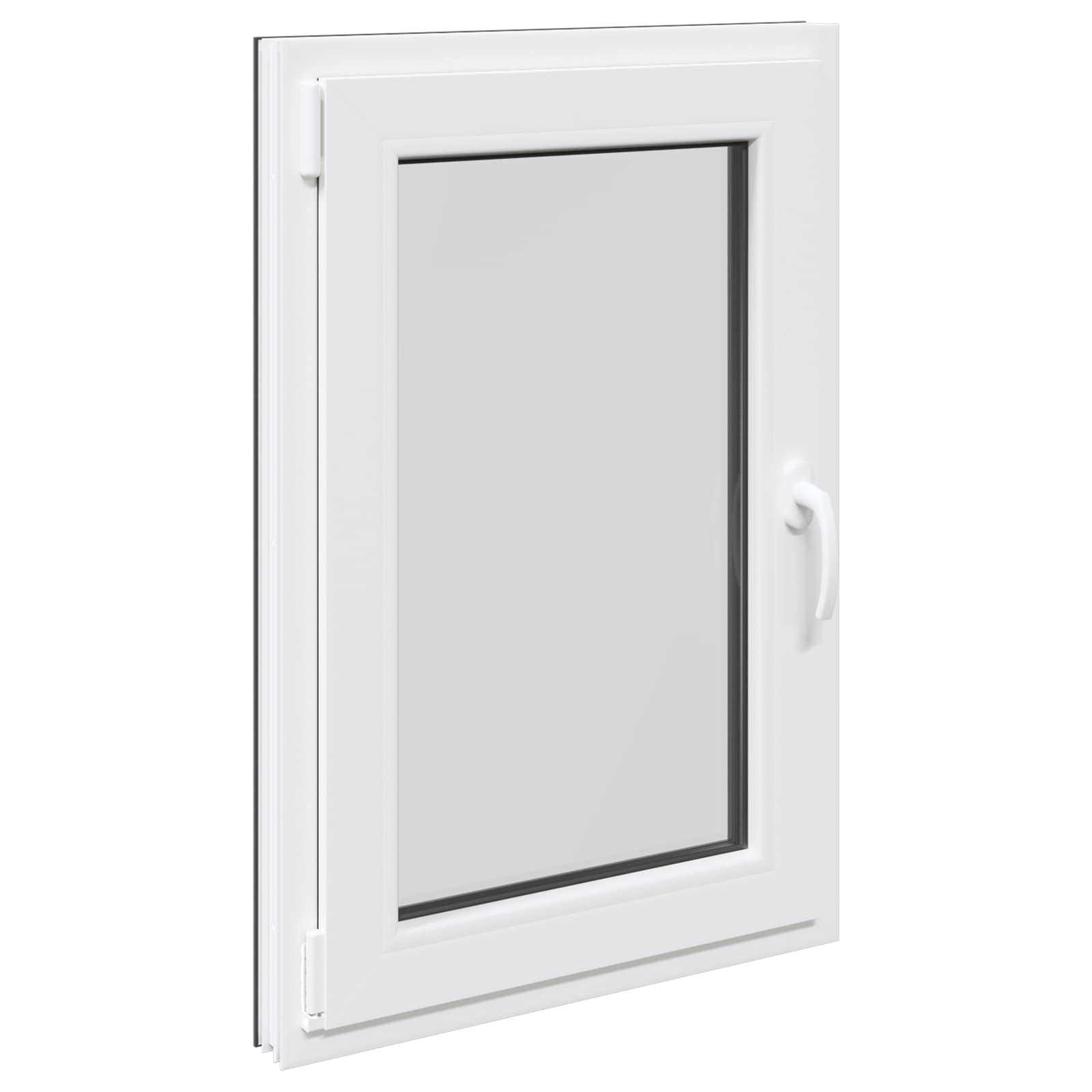 Kelderraam RISOR Antraciet 60 x 100 cm PVC en glas