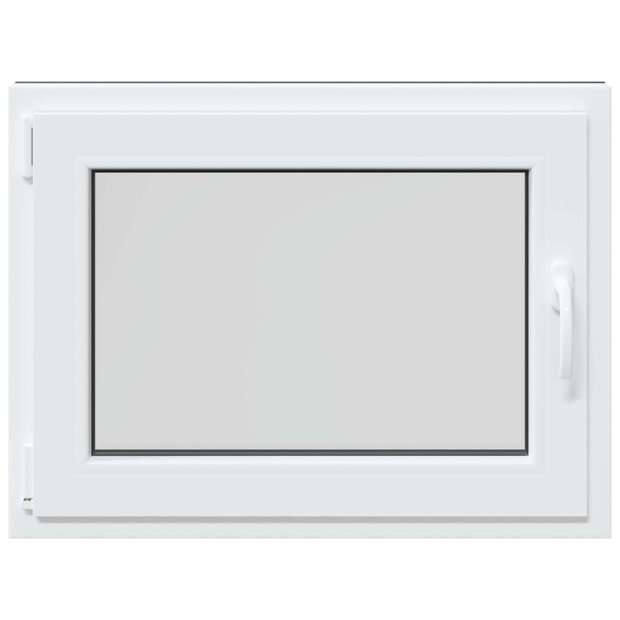 Kelderraam RISOR Antraciet 80 x 50 cm PVC en glas