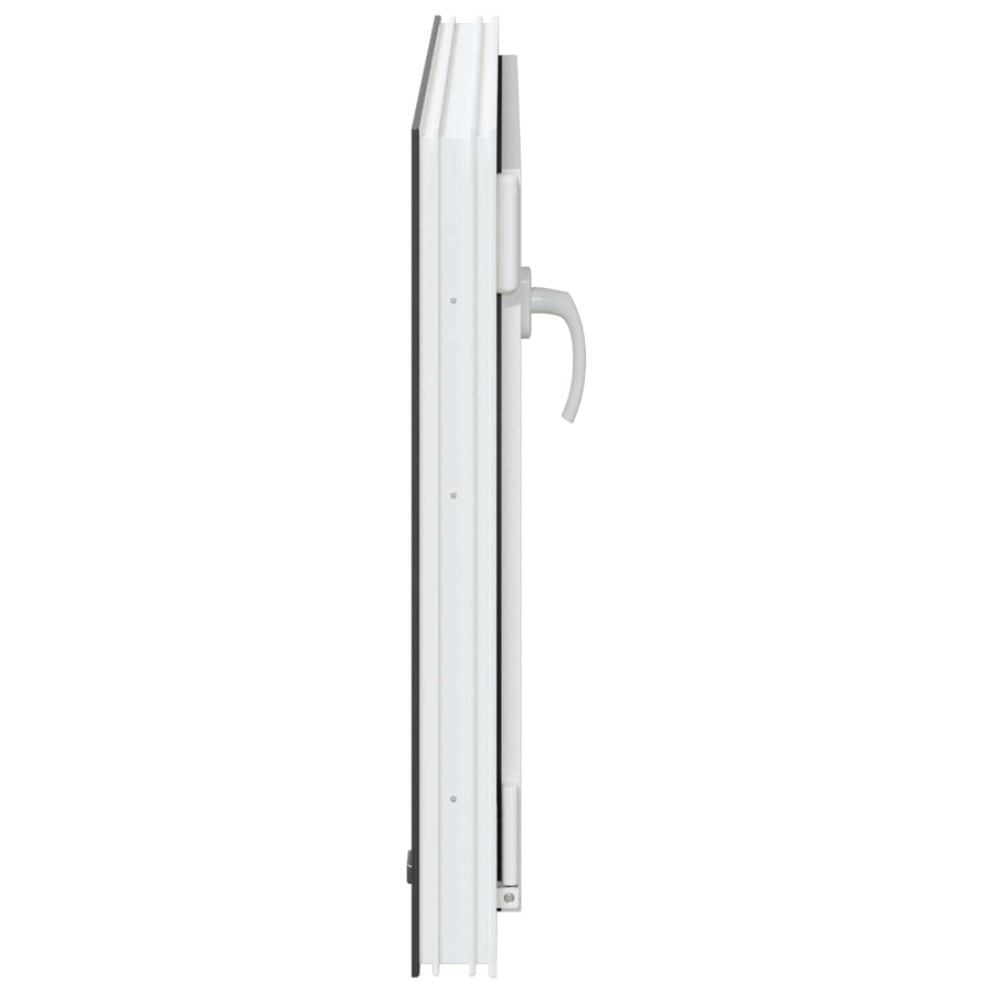 Kelderraam RISOR Antraciet 80 x 60 cm PVC en glas