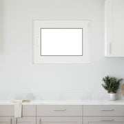 Kelderraam RISOR 80x60 cm antraciet PVC glas
