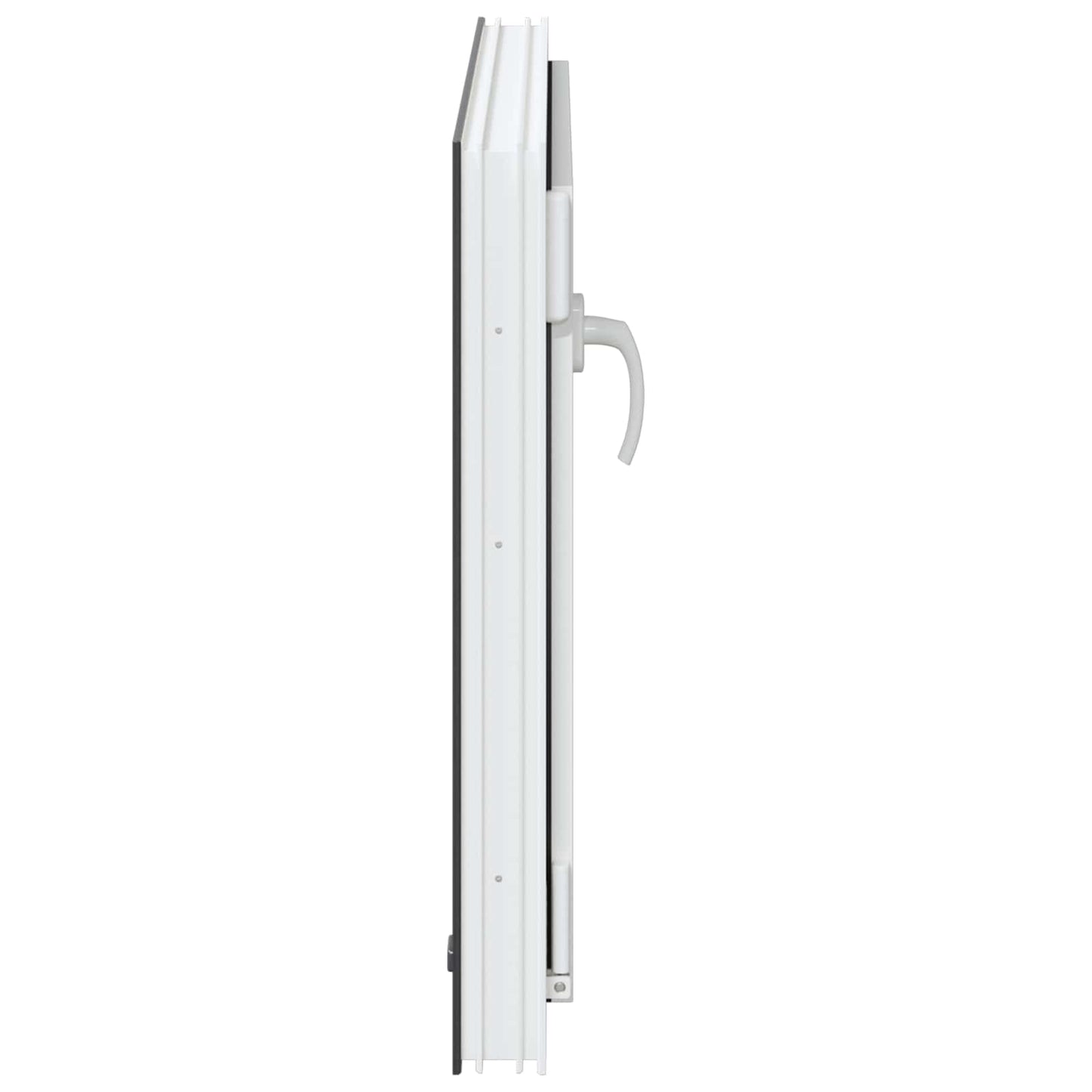 Kelderraam RISOR Antraciet 80 x 70 cm PVC en glas
