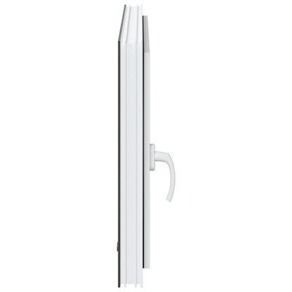 Kelderraam RISOR Antraciet 80 x 70 cm PVC en glas