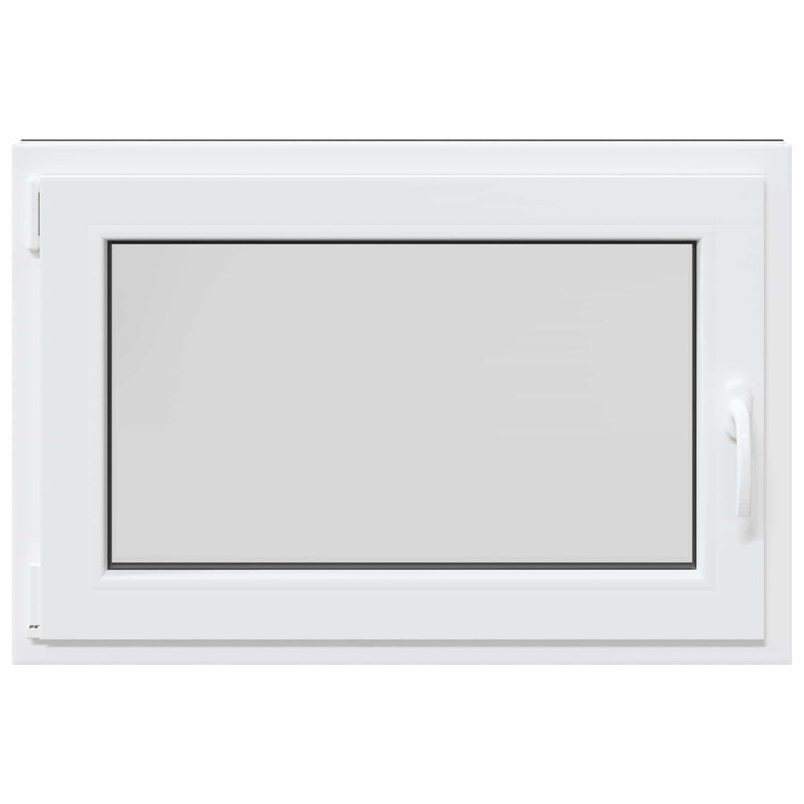 Kelderraam RISOR Antraciet 90 x 50 cm PVC en glas