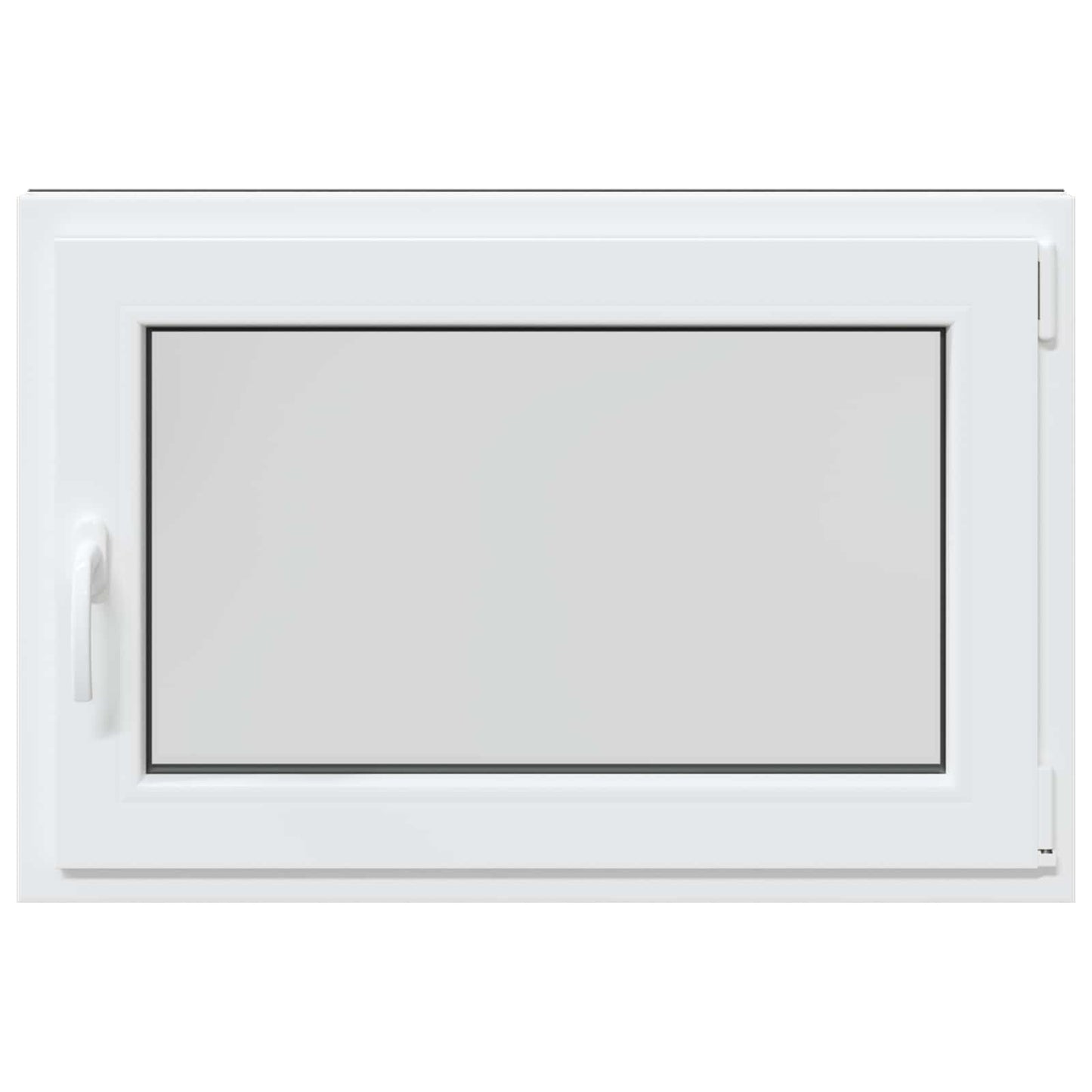 Kelderraam RISOR Antraciet 90 x 50 cm PVC en glas