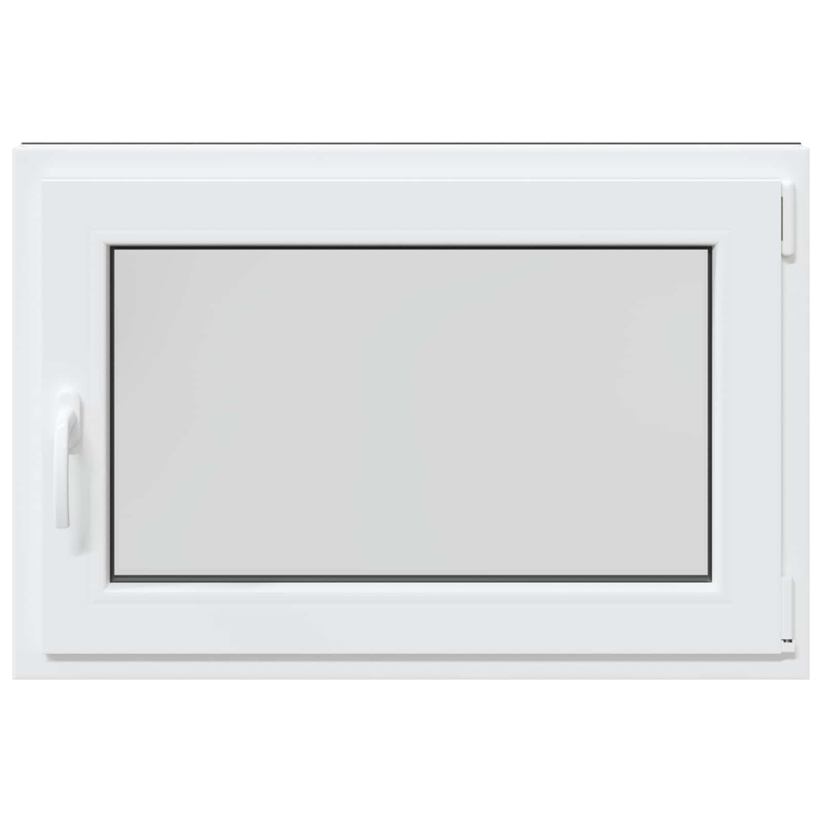 Kelderraam RISOR Antraciet 90 x 50 cm PVC en glas
