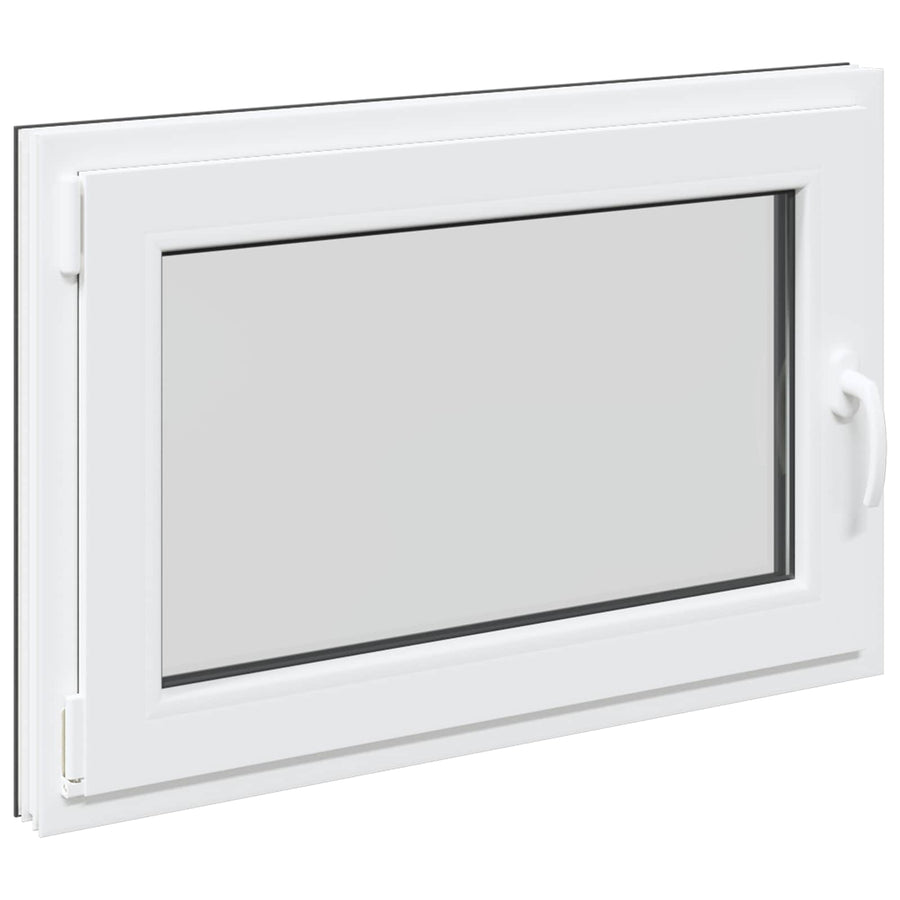 Kelderraam RISOR Antraciet 90 x 60 cm PVC en glas