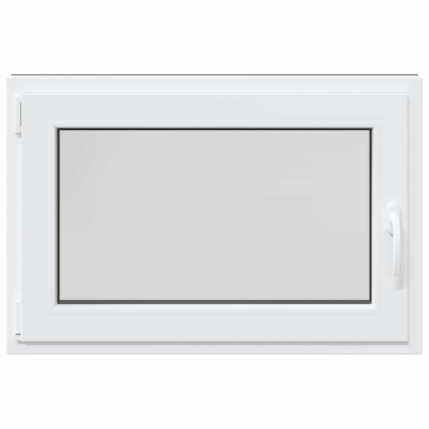 Kelderraam RISOR Antraciet 90 x 60 cm PVC en glas