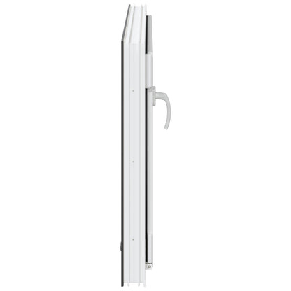 Kelderraam RISOR Antraciet 90 x 60 cm PVC en glas