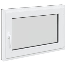 Kelderraam RISOR Antraciet 90 x 60 cm PVC en glas