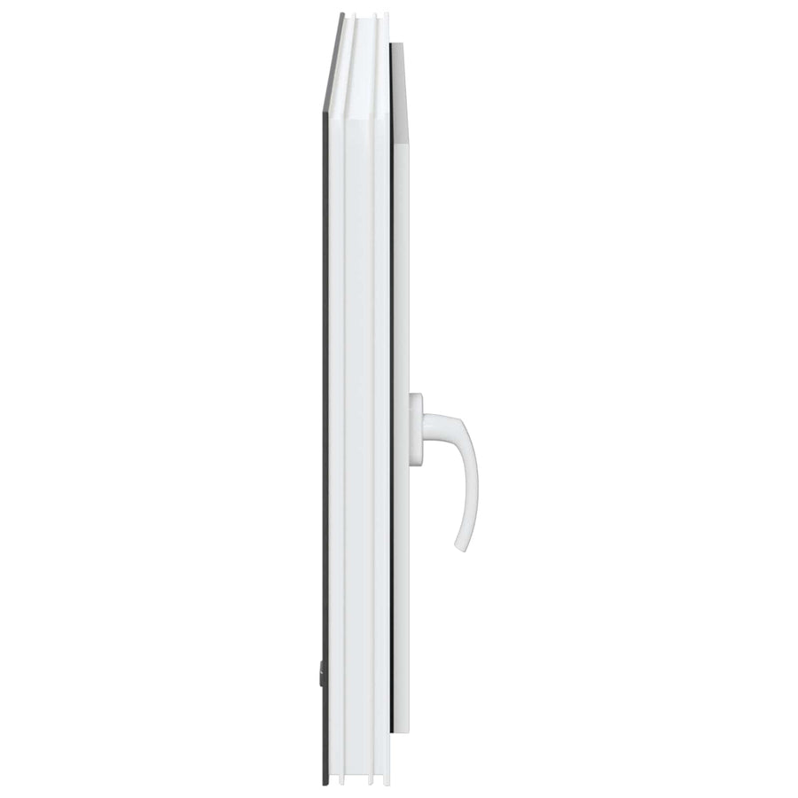 Kelderraam RISOR Antraciet 90 x 60 cm PVC en glas