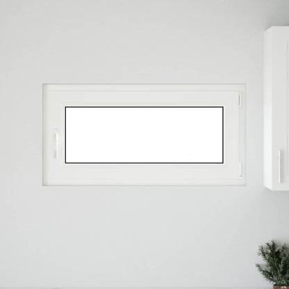 Kelderraam RISOR Antraciet 100 x 50 cm PVC en glas