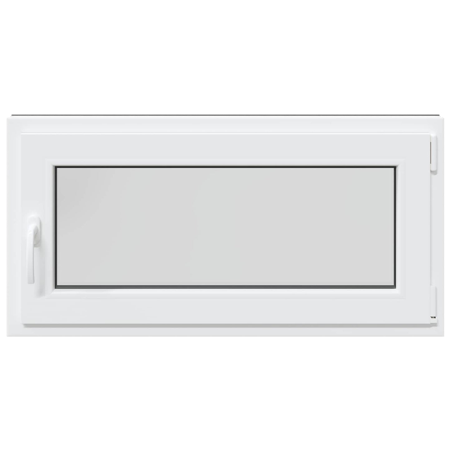 Kelderraam RISOR Antraciet 100 x 50 cm PVC en glas