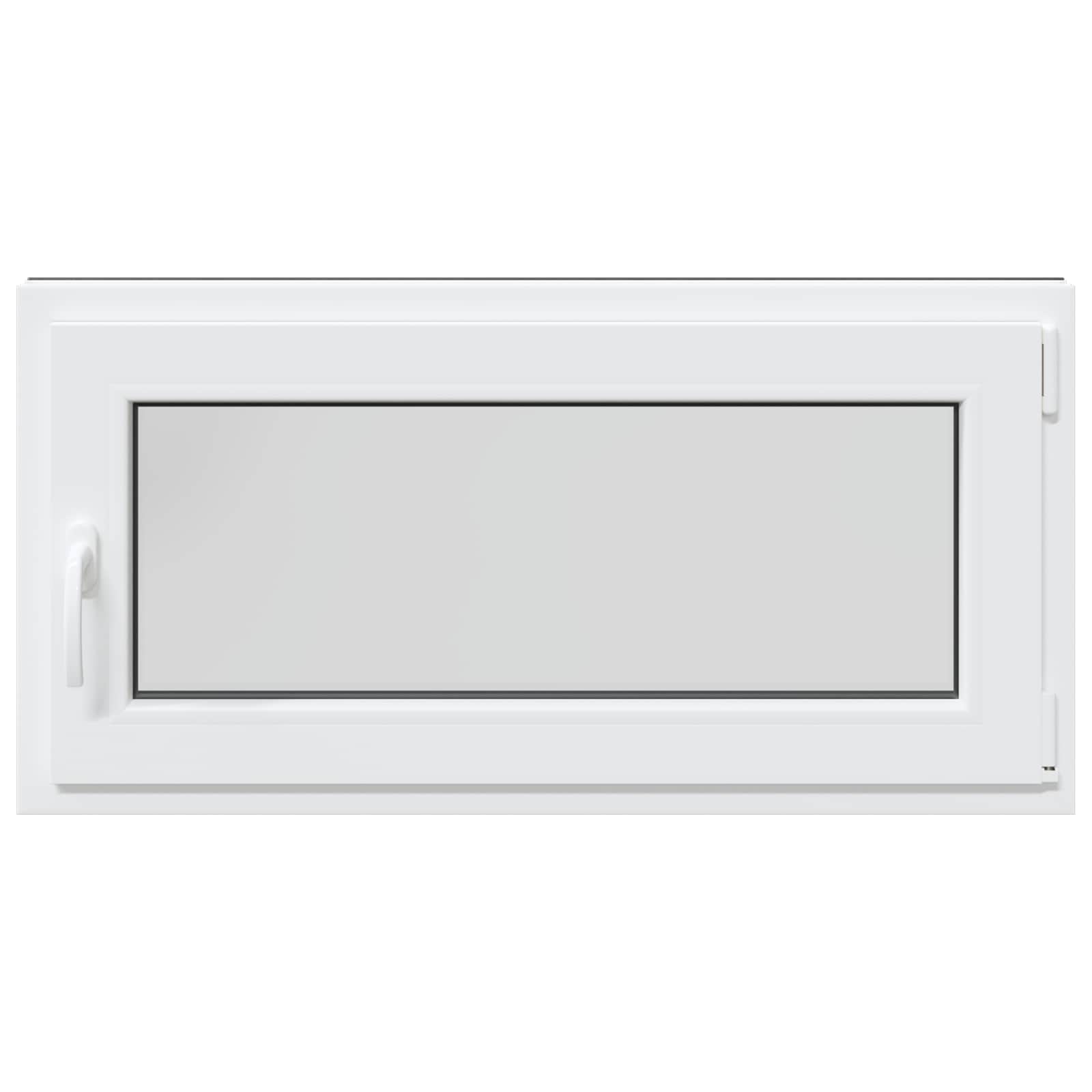 Kelderraam RISOR Antraciet 100 x 50 cm PVC en glas