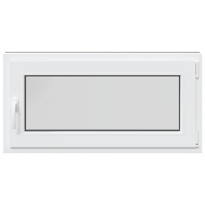 Kelderraam RISOR Antraciet 100 x 50 cm PVC en glas